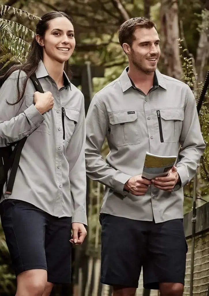 SYZMIK mens outdoor l/s shirt zw460 Metro Workwear.